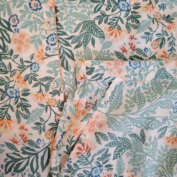 Joie floral 2pc super soft pajamas loungewear shirt shorts plus size 2X NEW!!!! - Picture 9 of 11